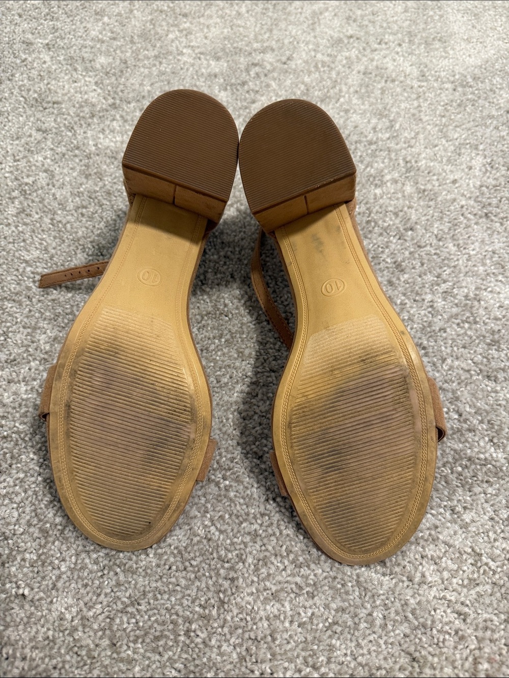 Tan Block Heels - Picture 4 of 4